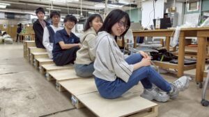 授業用のコースを制作中のワンカット
