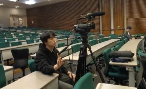授業・最終発表回のリハーサル風景（カメラマン）